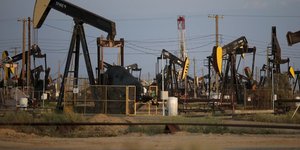 champ de pétrole, Californie, Etats-Unis,