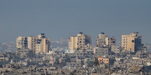 Immeubles detruits a gaza
