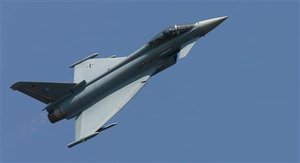 L'avion de combat Eurofighter Typhoon