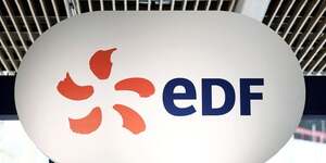 Le logo d& 39 electricite de france edf est visible lors de la conference viva technology a paris