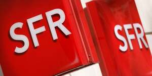 Le logo de l& 39 operateur telecom francais sfr