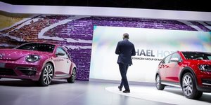 Le patron américain de Volkswagen Michael Horn en avril 2015