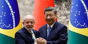 Le prEsident chinois Xi Jinping rencontre le prEsident brEsilien Luiz Inacio Lula da Silva A PEkin