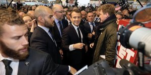 Macron au salon de l'agriculture pour une journee marathon