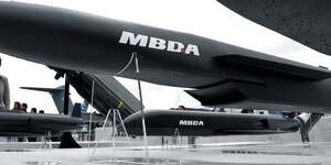 Un futur concept de missile fabrique par mbda presente au salon du bourget