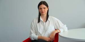 Yevheniia Volivnyk, la cheffe du centre ukrainien d& 8217 alerte et rEactions aux attaques informatiques.