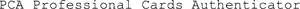 PCA Professional Cards Authenticator_logo