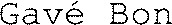 Gavé Bon_logo