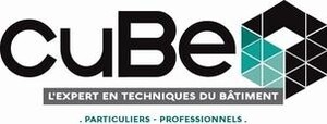 cuBe L'EXPERT EN TECHNIQUES DU BATIMENT PARTICULIERS - PROFESSIONELS_logo