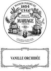 MAISON FONDEE EN 1854 THE QUALITE SUPERIEURE MARIAGE FRERES MF " LES MEILLEURS CRUS LA GRANDE TRADITION " VANILLE ORCHIDEE_logo