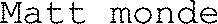 Matt monde_logo