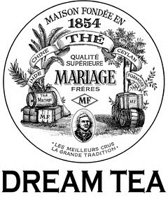 DREAM TEA MAISON FONDEE EN 1854 QUALITE SUPERIEURE MARIAGE FRERES MF LES MEILLEURS CRUS LA GRANDE TRADITION_logo
