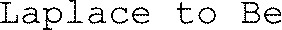 Laplace to Be_logo