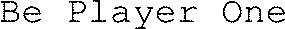 Be Player One_logo
