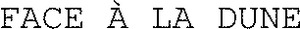 FACE À LA DUNE_logo