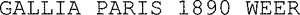 GALLIA PARIS 1890 WEER_logo