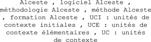 Alceste , logiciel Alceste , méthodologie Alceste , méthode Alceste , formation Alceste , UCI : unités de contexte initiales , UCE : unités de contexte élémentaires , UC : unités de contexte_logo