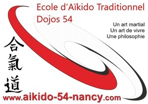 Ecole d'Aïkido Traditionnel Dojos 54 Un art martial Un art de vivre Une philosophie www.aikido-54-nancy.com_logo