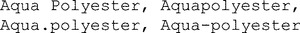 Aqua Polyester, Aquapolyester, Aqua.polyester, Aqua-polyester_logo