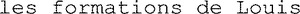 les formations de Louis_logo