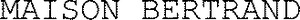 MAISON BERTRAND_logo