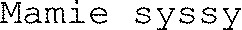 Mamie syssy_logo