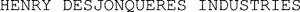 HENRY DESJONQUERES INDUSTRIES_logo